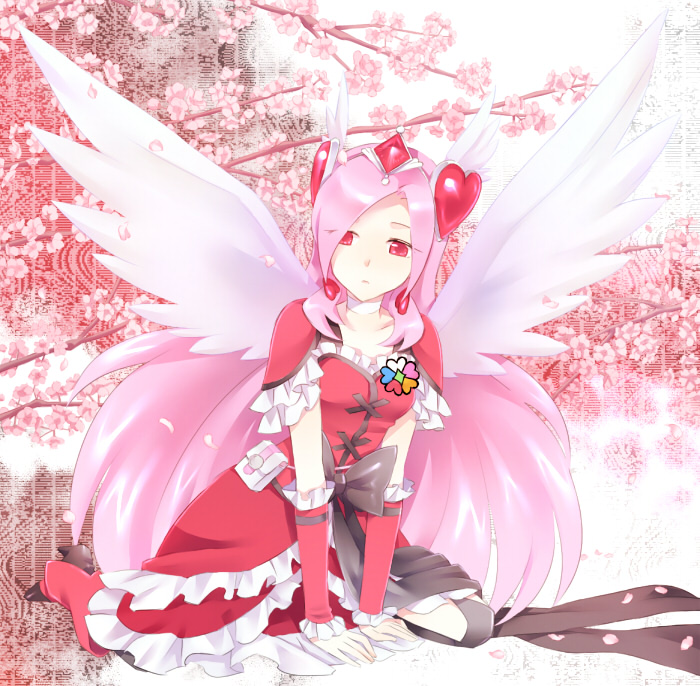 higashi setsuna and cure passion (precure and 1 more) drawn by ayamoto
