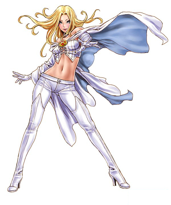 emma frost (marvel and 1 more) drawn by yamashita_shun'ya
