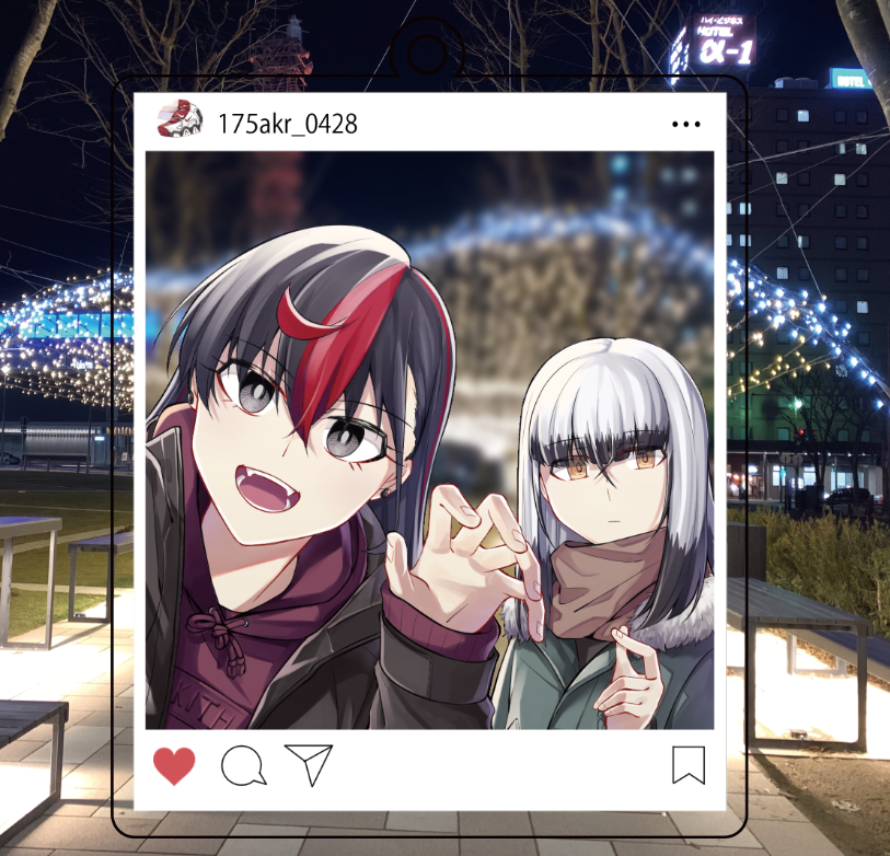 satsuki yomi and inago akira (toji no miko and 1 more) drawn by jouhou