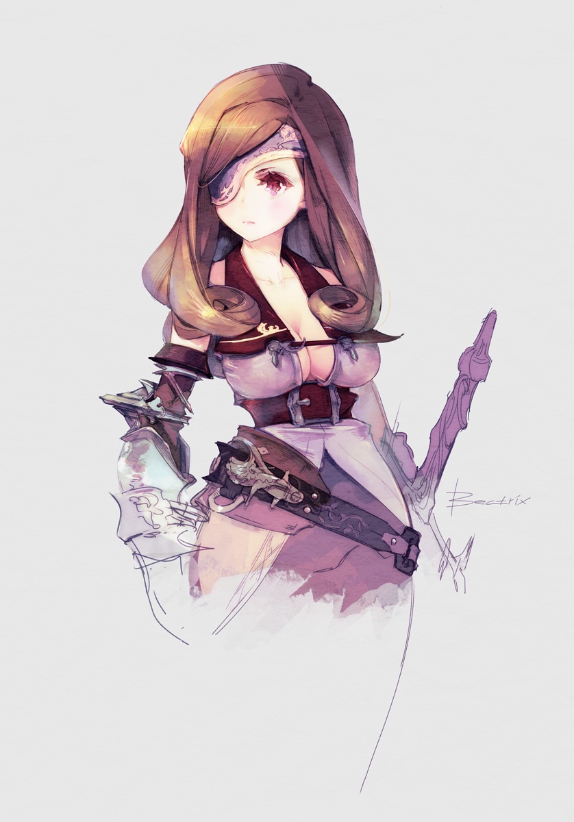 beatrix (final fantasy and 1 more) drawn by yasushi_hasegawa