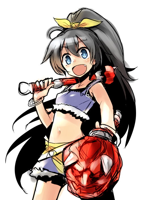 ganaha hibiki and kamen rider hibiki (idolmaster and 2 more) drawn by hitsuji_bako