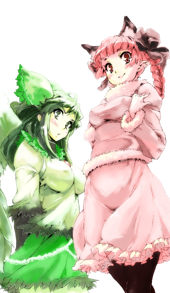 kaenbyou rin and reiuji utsuho (touhou) drawn by chikuwa_(tks)