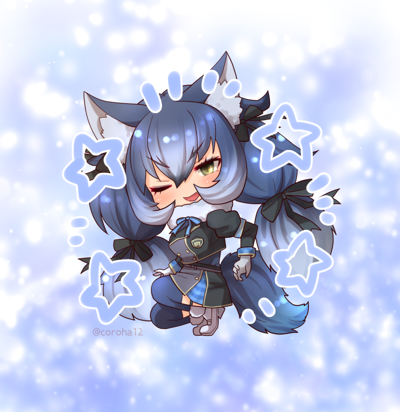 dire wolf (kemono friends and 1 more) drawn by coroha