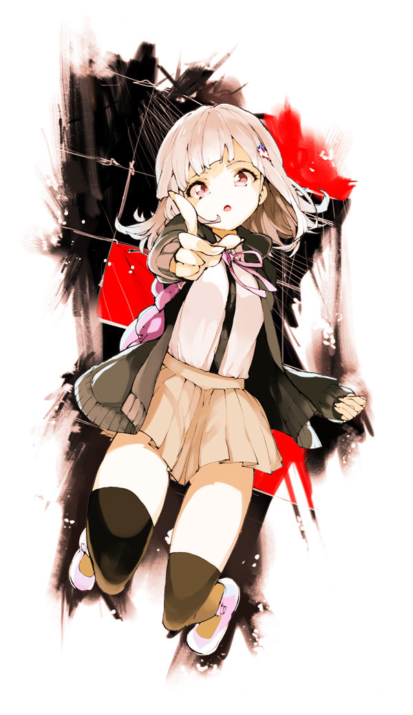 nanami chiaki (danganronpa and 2 more) drawn by enouchi_ai