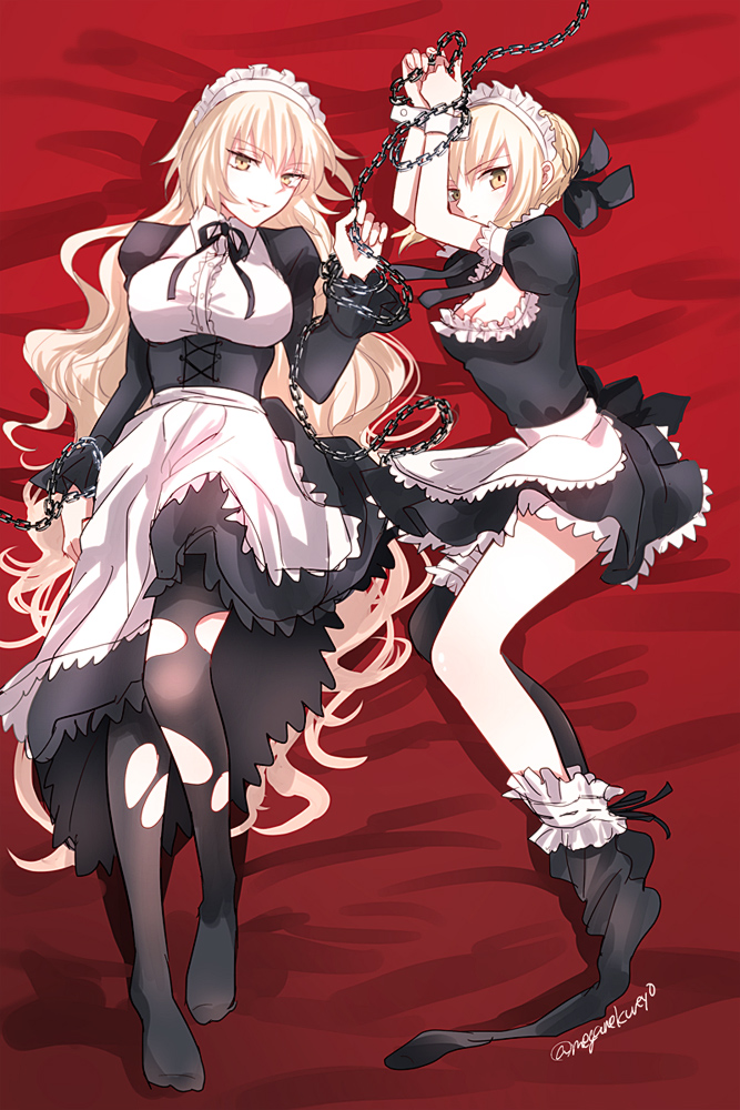 artoria pendragon, jeanne d'arc alter, and saber alter (fate and 3 more) drawn by omizu_(omz)