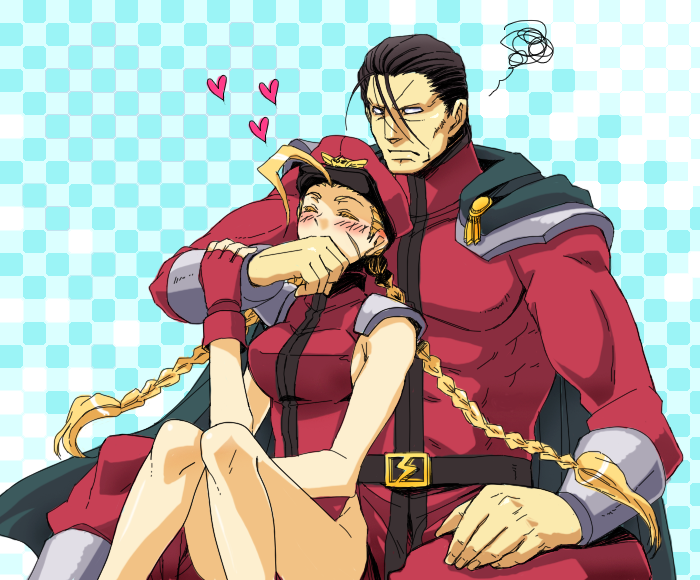 cammy white and m. bison (street fighter and 1 more) drawn by ntm