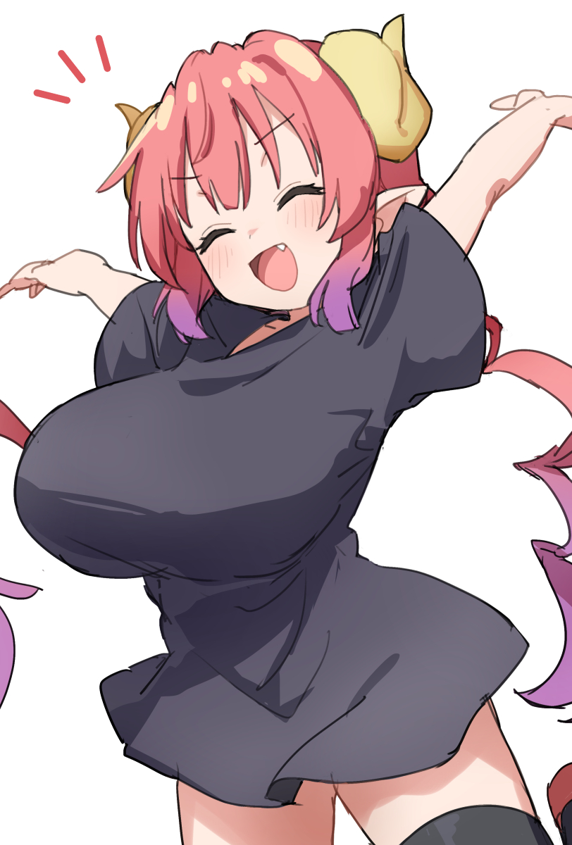 ilulu (kobayashi-san chi no maidragon) drawn by gazacy_(dai)