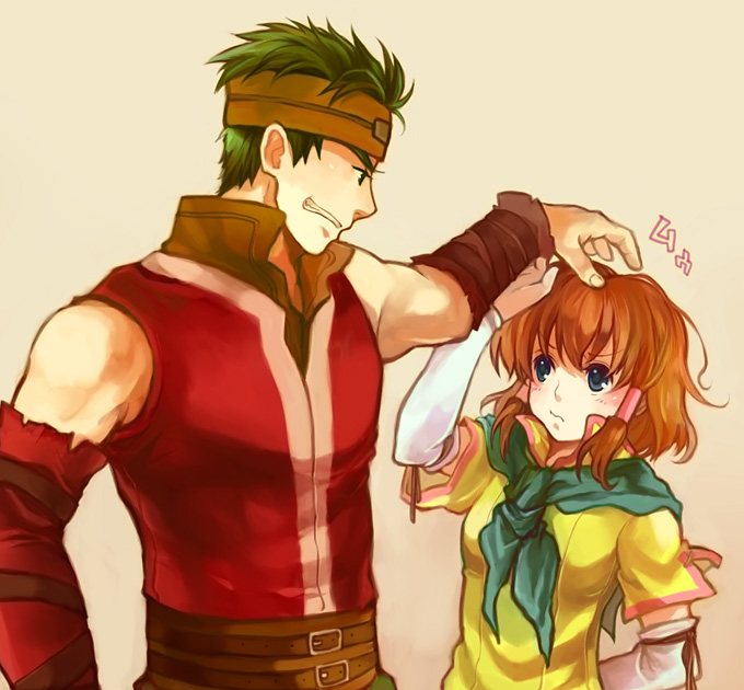 mist and boyd (fire emblem and 1 more) drawn by guttary