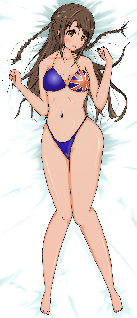 shimamura uzuki (idolmaster and 1 more) drawn by hitofudegaki_usagi