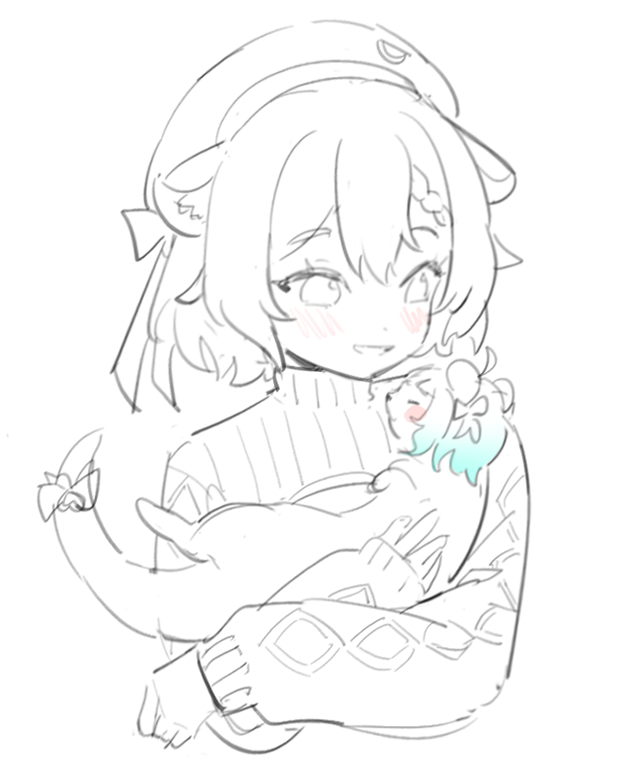 mint fantome and laimu (indie virtual youtuber and 1 more) drawn by maplesights