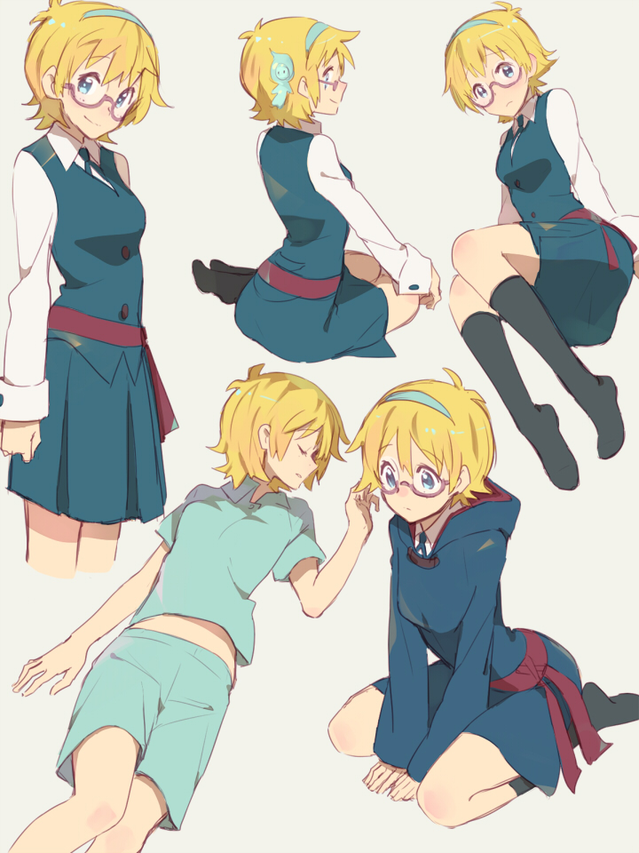 lotte jansson (little witch academia) drawn by sou_(tuhut)