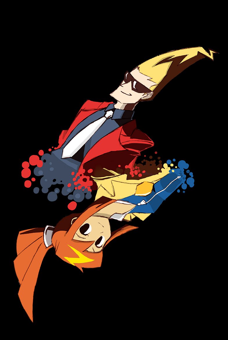 sissel and lynne (ghost trick) drawn by suiran_(suiran2822)