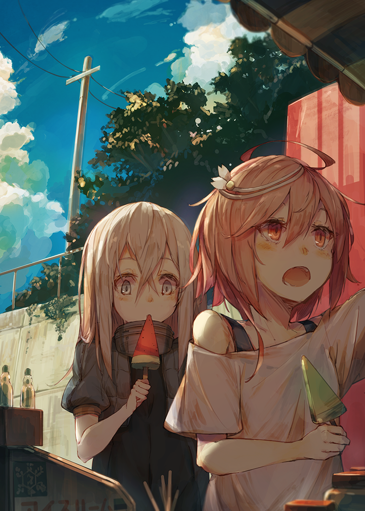 i-58 and u-511 (kantai collection) drawn by kashii_(amoranorem)