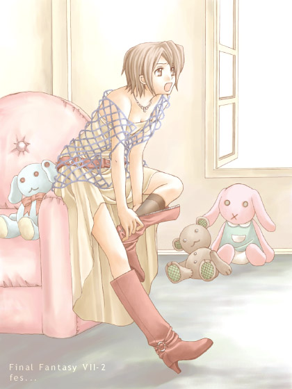 yuffie kisaragi (final fantasy and 1 more) drawn by rendezvous