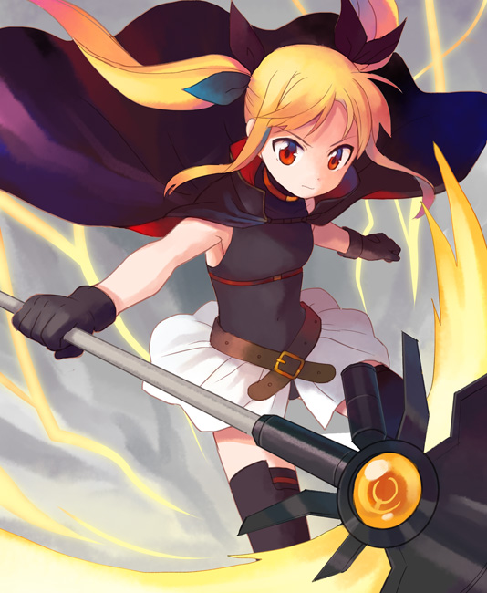 fate testarossa and bardiche (lyrical nanoha and 2 more) drawn by shatiko