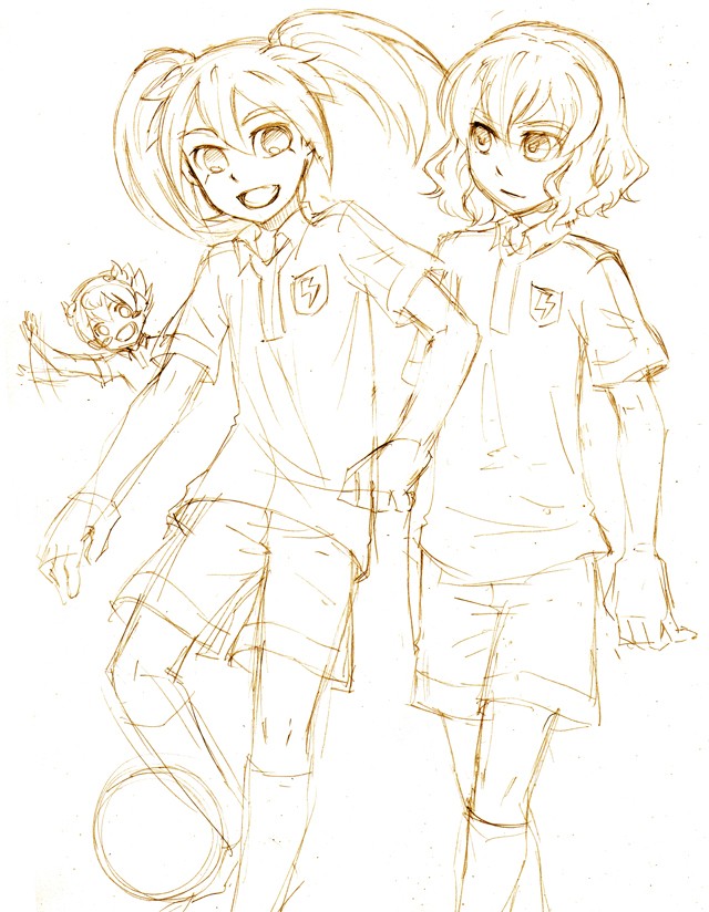 shindou takuto, matsukaze tenma, and fei rune (inazuma eleven and 2 more) drawn by cr72
