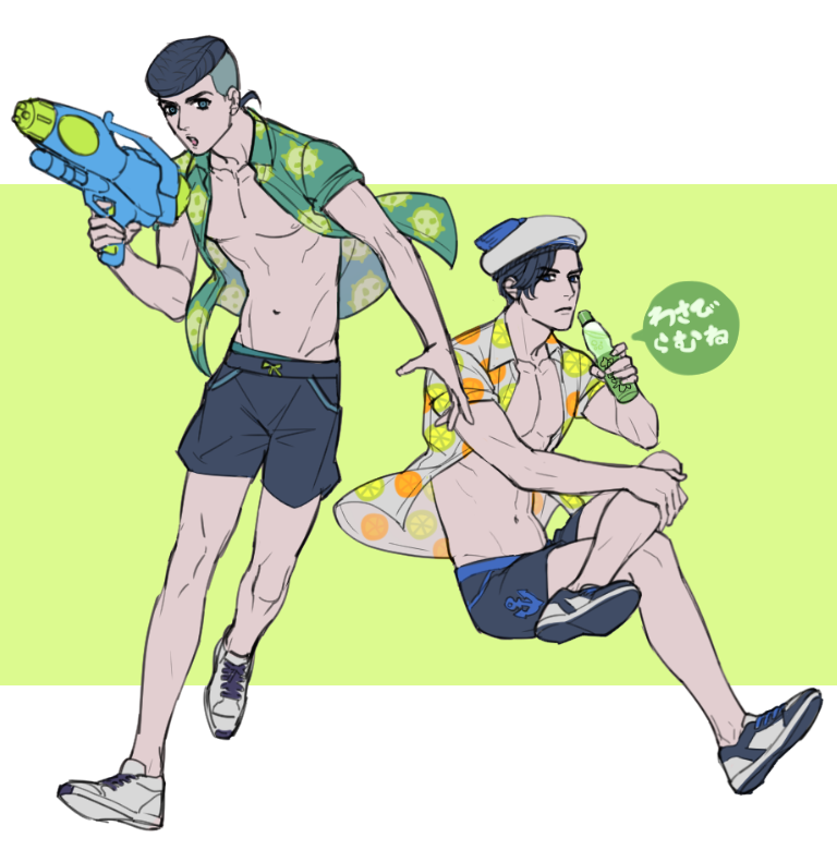 kira yoshikage and kujo josefumi (jojo no kimyou na bouken and 1 more) drawn by reammara