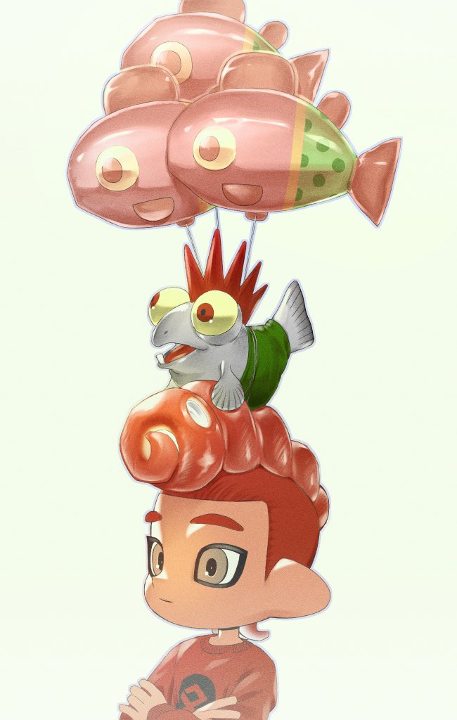 octoling player character, octoling boy, and smallfry (splatoon and 1 more) drawn by 8ctorice