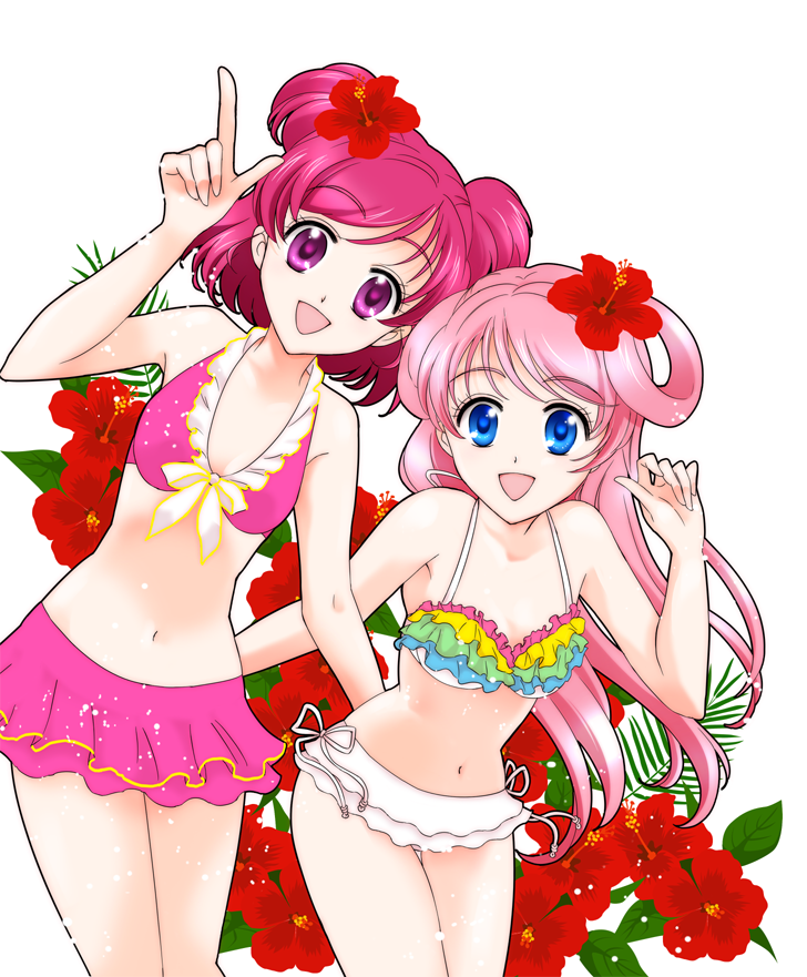 yumehara nozomi (original and 2 more) drawn by konzaki_sakura