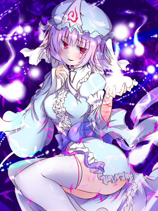 saigyouji yuyuko (touhou) drawn by nagii_yuki