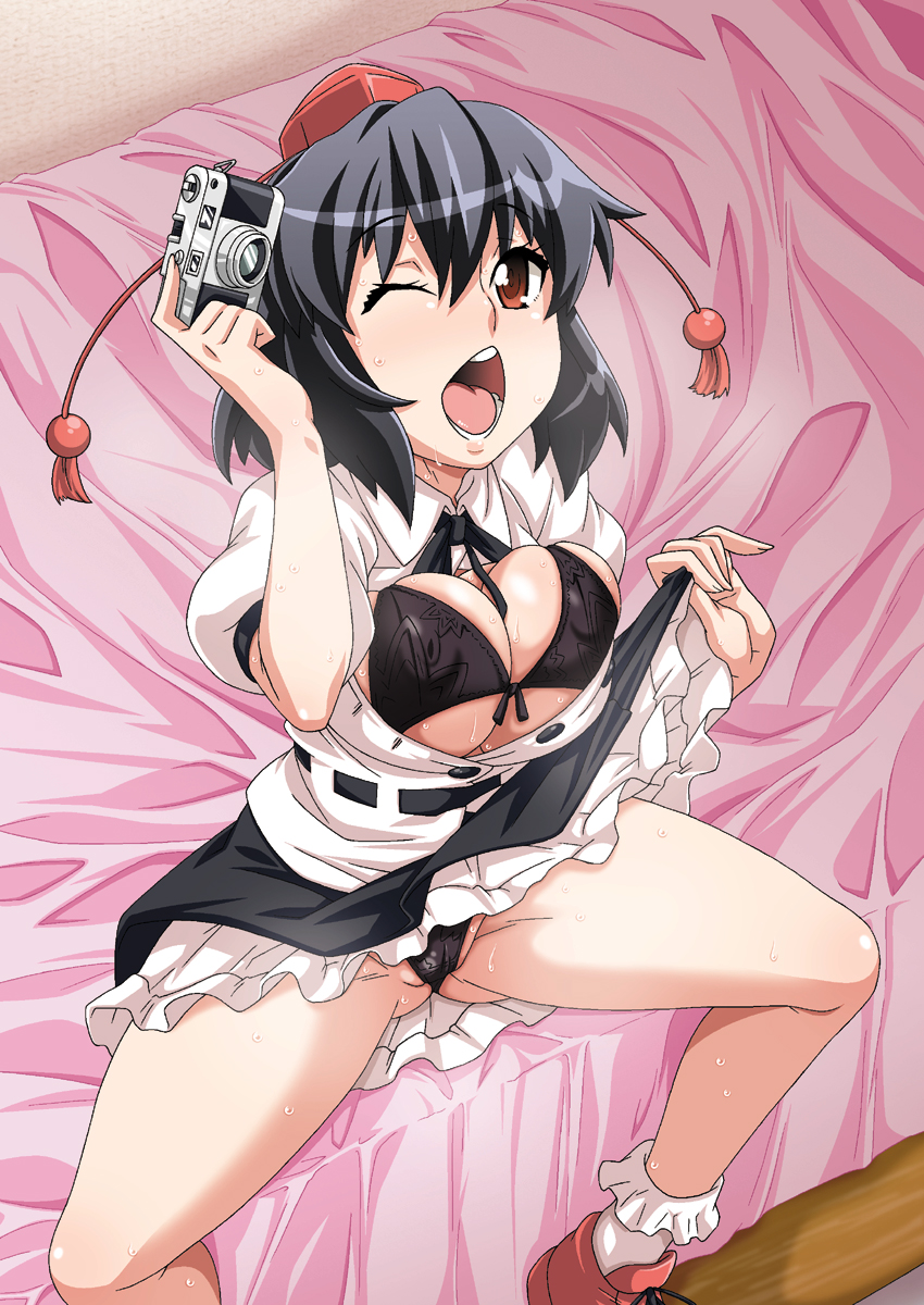 shameimaru aya (touhou) drawn by nori_(akusei_shinseibutsu)