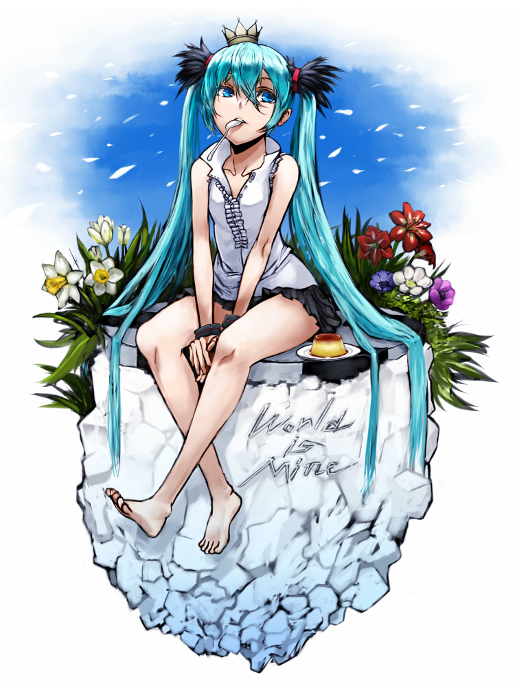 hatsune miku (vocaloid and 1 more) drawn by kahadu_(kawazu)