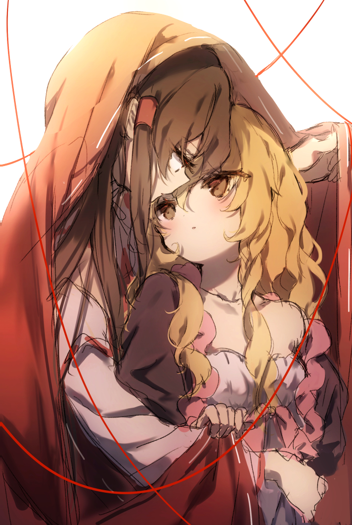 hakurei reimu and kirisame marisa (touhou) drawn by piyokichi