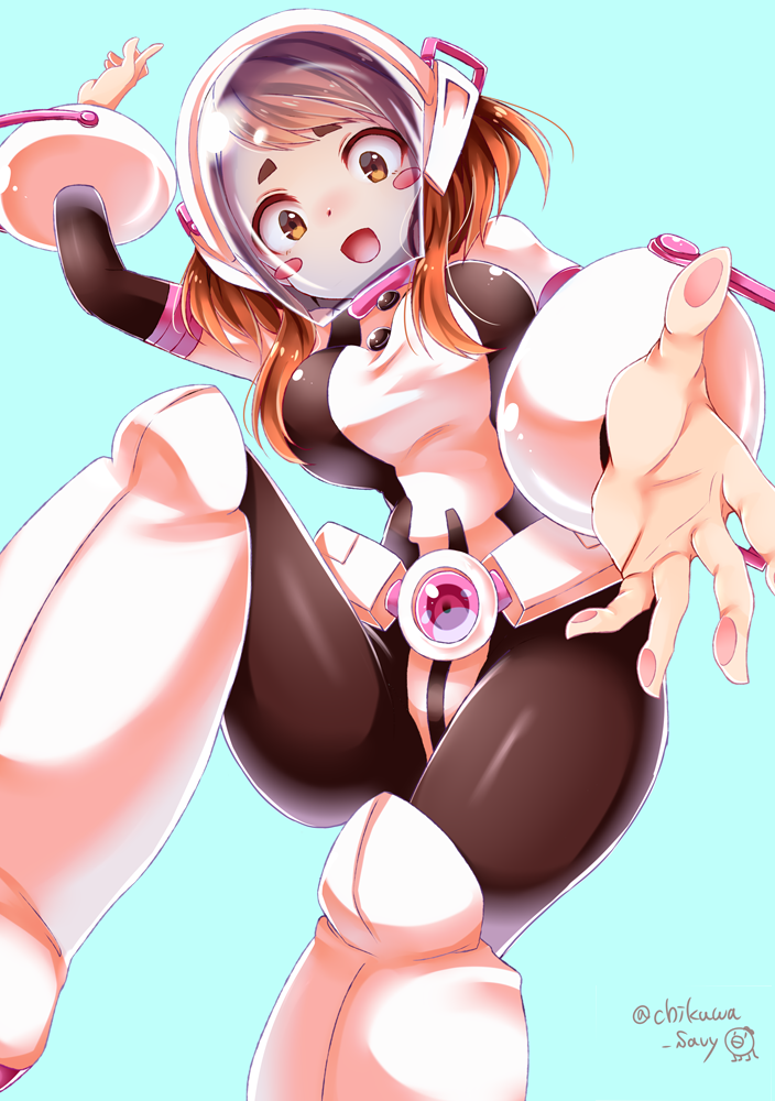 uraraka ochaco (boku no hero academia) drawn by chikuwa_savy