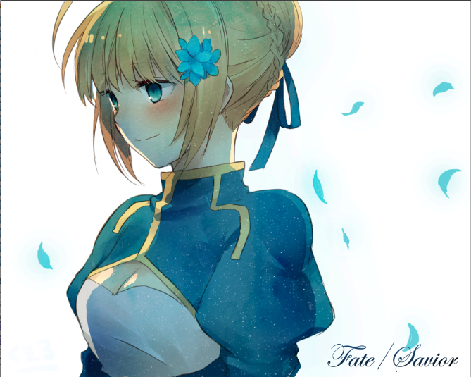 artoria pendragon and saber (fate and 1 more) drawn by kumaru