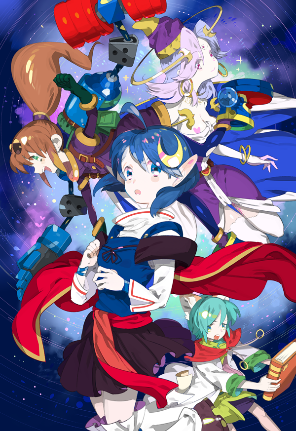 rena lanford, precis neumann, celine jules, and leon geeste (star ocean and 1 more) drawn by maruco