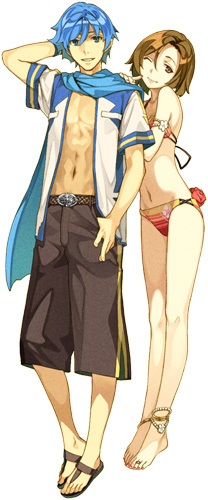 kaito and meiko (vocaloid) drawn by hidari_(left_side)