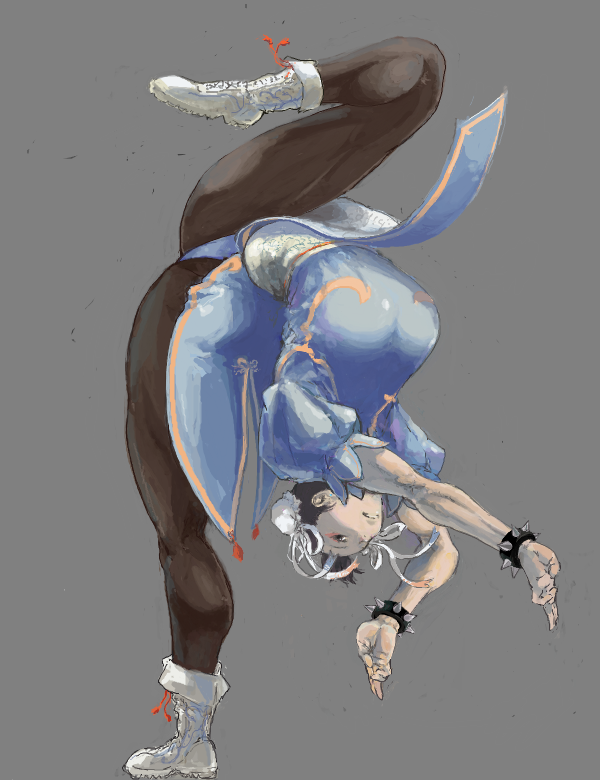 chun-li (street fighter) drawn by ymr
