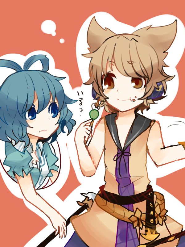 toyosatomimi no miko and kaku seiga (touhou) drawn by itomugi-kun
