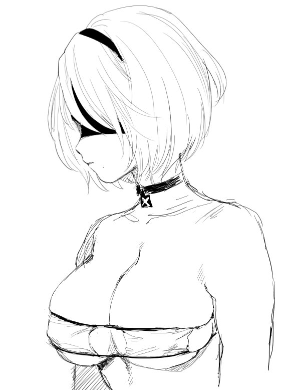 2b (nier and 1 more) drawn by mellow_rag