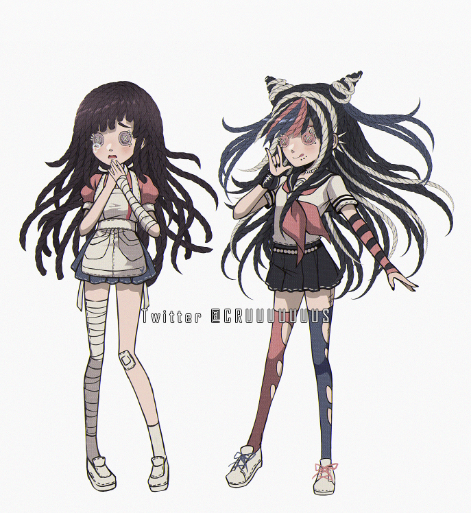 tsumiki mikan and mioda ibuki (danganronpa and 2 more) drawn by criis-chan