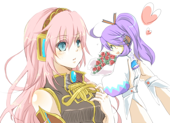 megurine luka and kamui gakupo (vocaloid) drawn by yucco_kxoxc