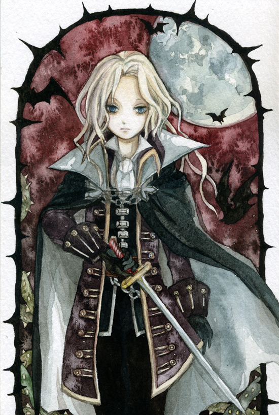 alucard (castlevania and 1 more) drawn by pinkxxxna