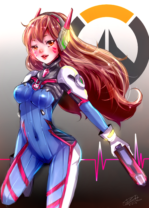 d.va (overwatch and 1 more) drawn by donatsu_(donut007008)