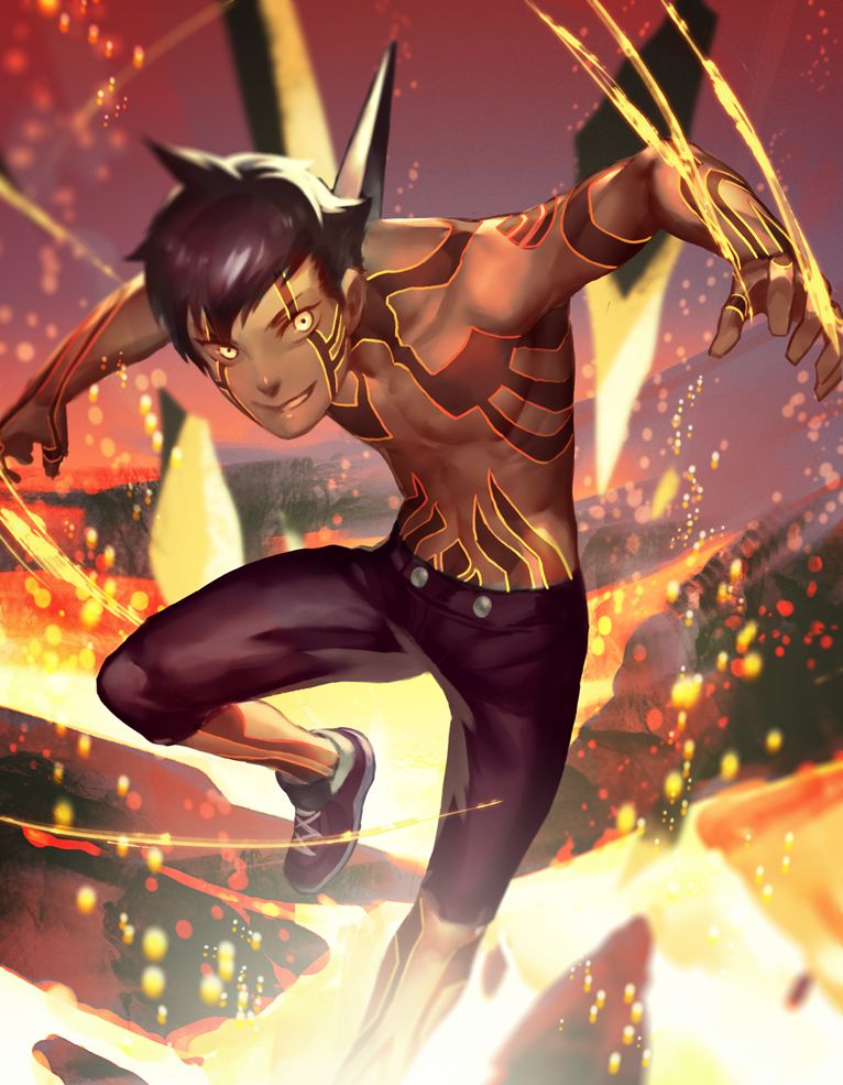 demi-fiend (shin megami tensei and 1 more) drawn by hen_(1push300m)