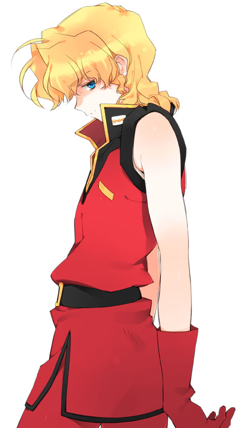 char aznable and quattro bajeena (gundam and 1 more) drawn by toujou_sakana