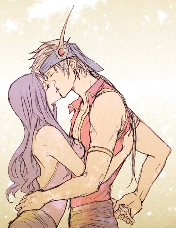firion and maria (final fantasy and 1 more) drawn by ttt