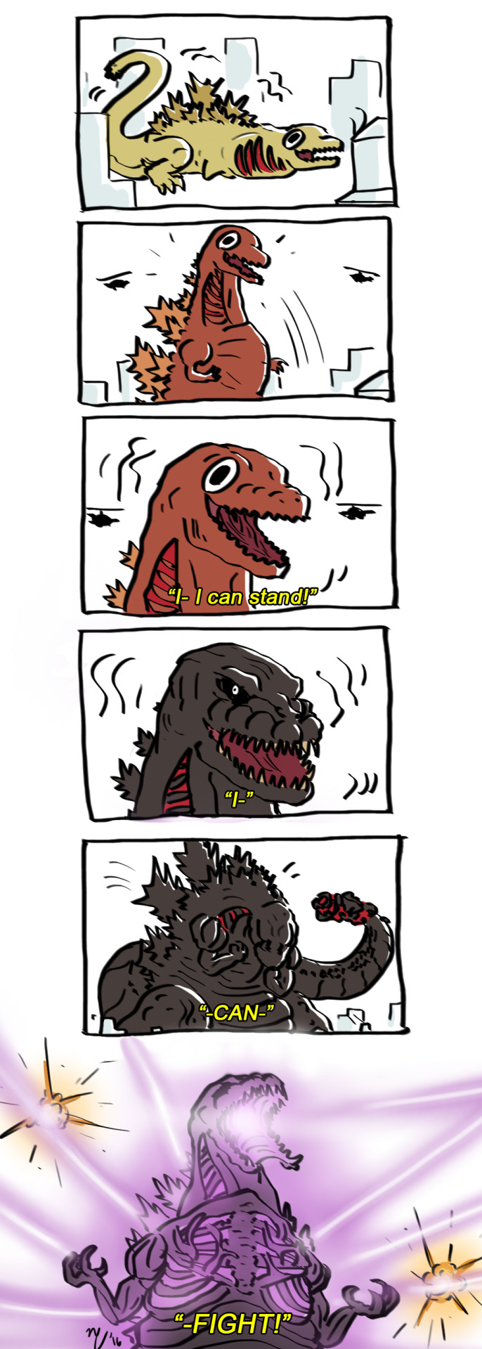 godzilla, monster in kamata, and monster in shinagawa (godzilla and 2 more) drawn by zetroczilla