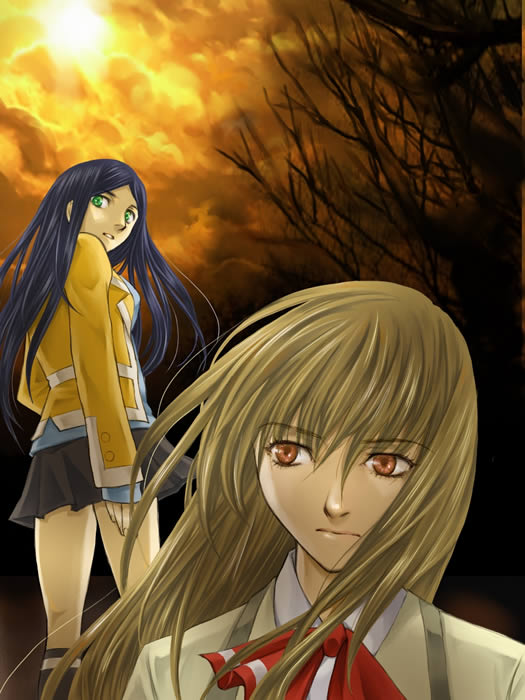 kuga natsuki and fujino shizuru (my-hime) drawn by mico3