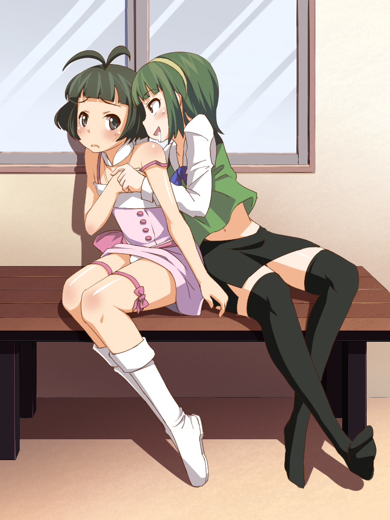 otonashi kotori and akizuki ryo (idolmaster and 1 more) drawn by bon_(moegomi)