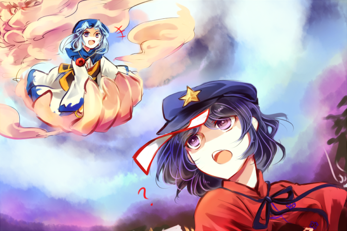 miyako yoshika, kumoi ichirin, and unzan (touhou) drawn by kutsuki_kai