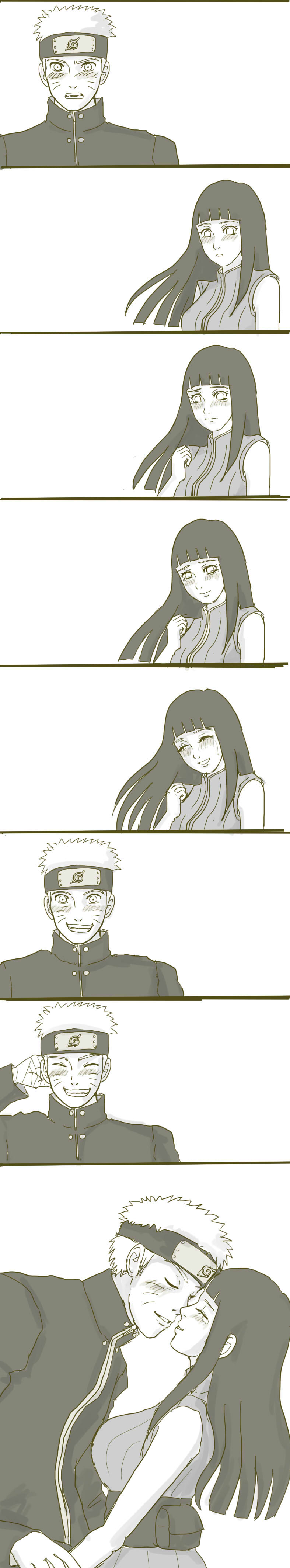 uzumaki naruto and hyuuga hinata (naruto and 1 more) drawn by hatsuka_yuki