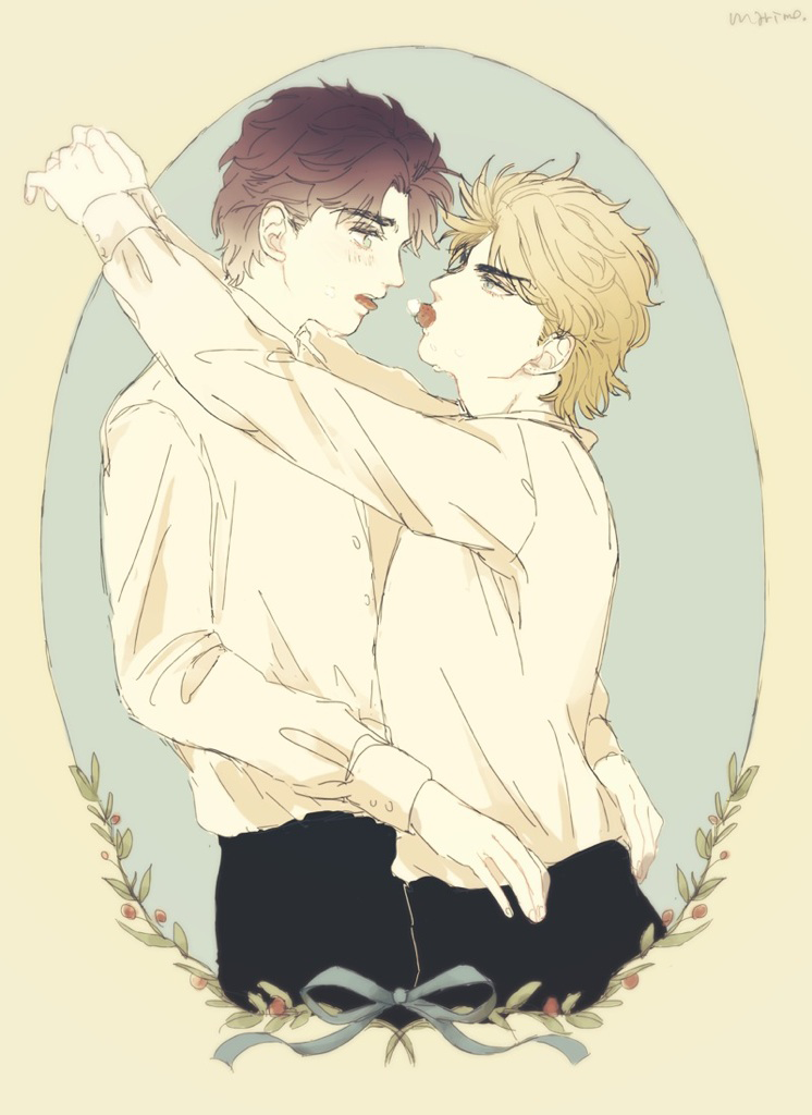 dio brando and jonathan joestar (jojo no kimyou na bouken and 1 more) drawn by marimocham
