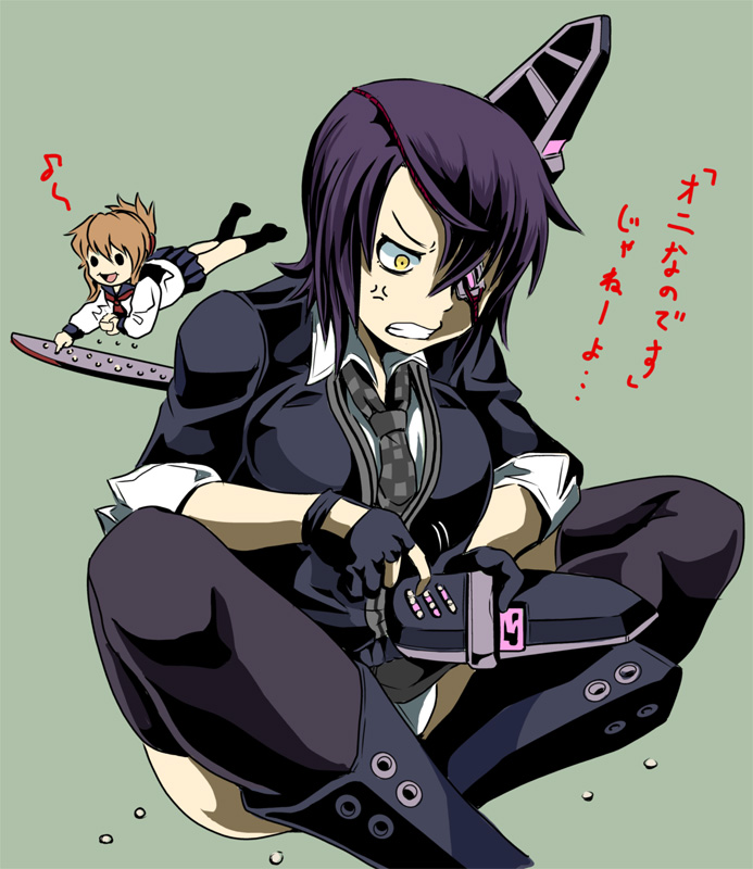 inazuma, tenryuu, and plasma-chan (kantai collection) drawn by kamizono_(spookyhouse)