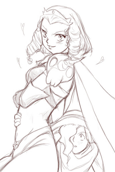 martina zoana mel navratilova and zangulus (slayers) drawn by rok