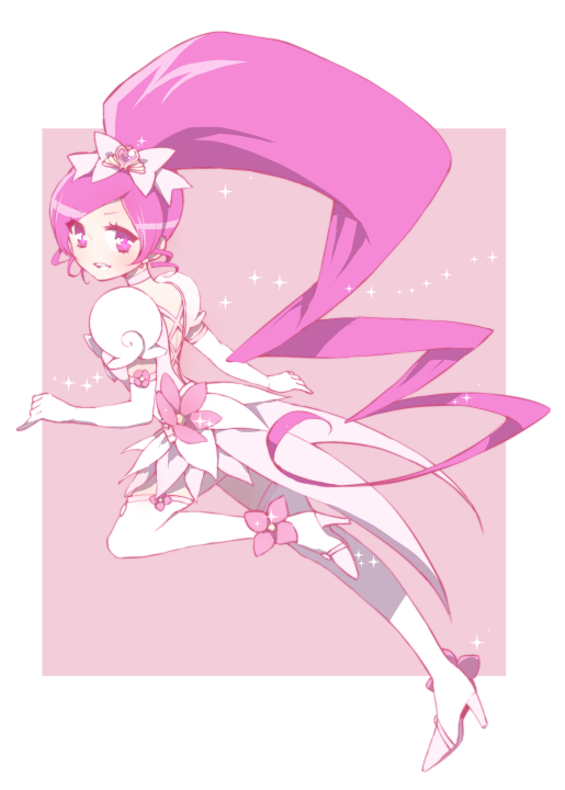 hanasaki tsubomi and cure blossom (precure and 1 more) drawn by lacolon